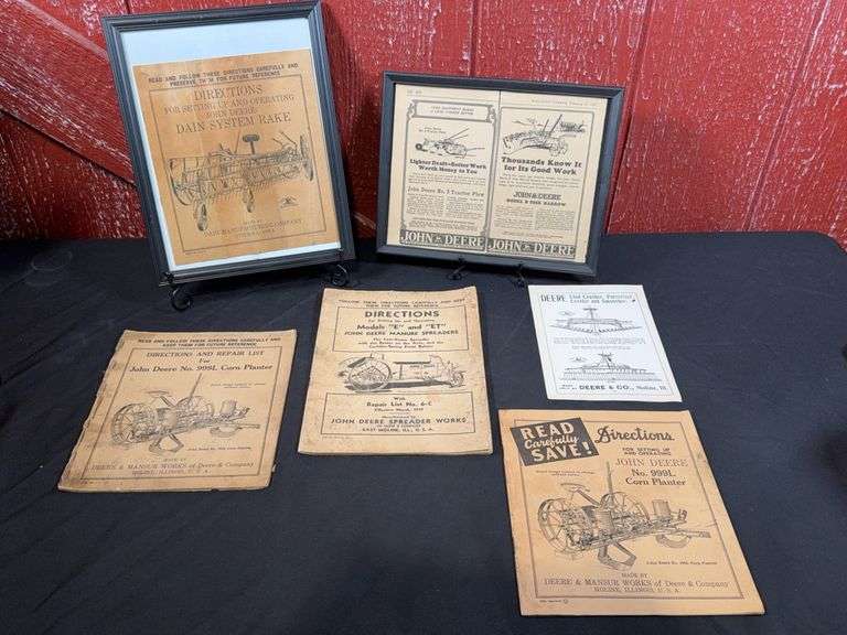 (6) John Deere Manuals + Ads image