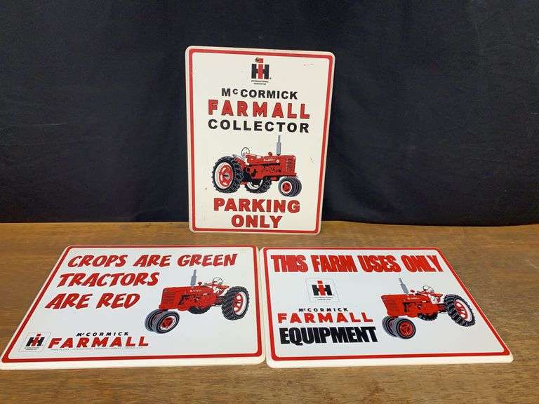(3) IH Farmall Signs image