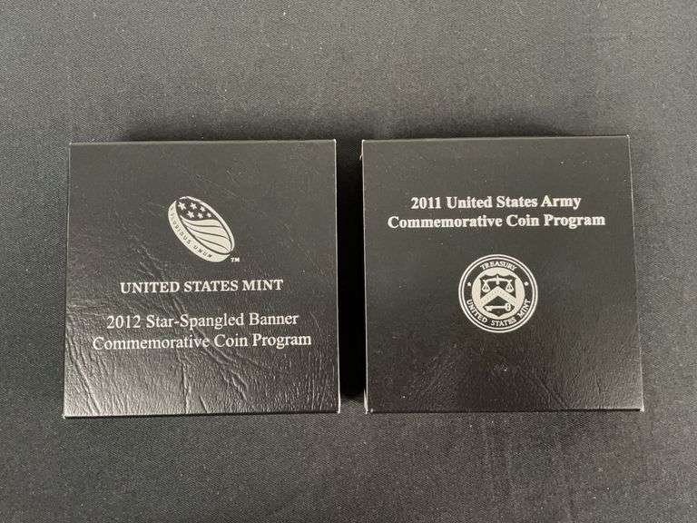 US Mint Silver Dollar 2011 US Army 2012 Star Spangled Banner image