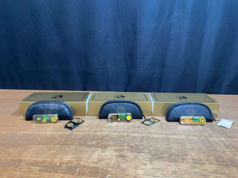 (3) John Deere Pocket Knives NIB Franklin Mint image