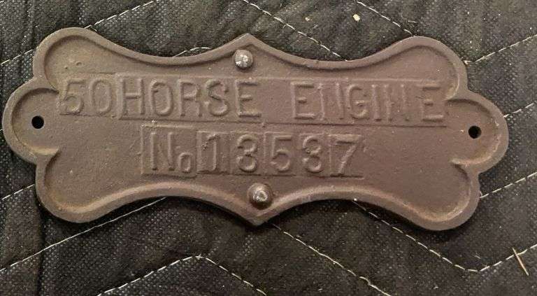 50hp Gaar Scott Steam Engine Tag image