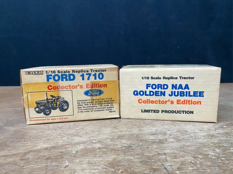 (2) 1/16 Ford 1710 + NAA Golden Jubilee NIB Ertl image