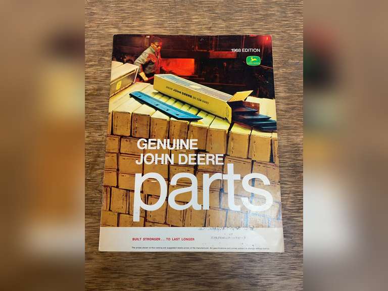 1968 John Deere Genuine Pats Catalog image