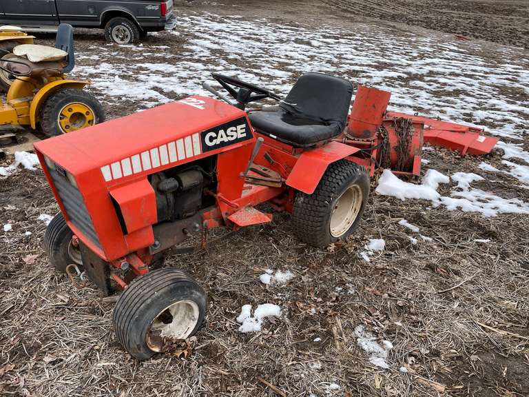 Case 222-78 Lawn and Garden Tractor w/ Mower Deck and Snow Blower image