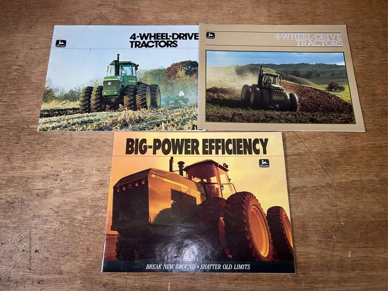 (3) John Deere 4wd Tractor Sales Literature image