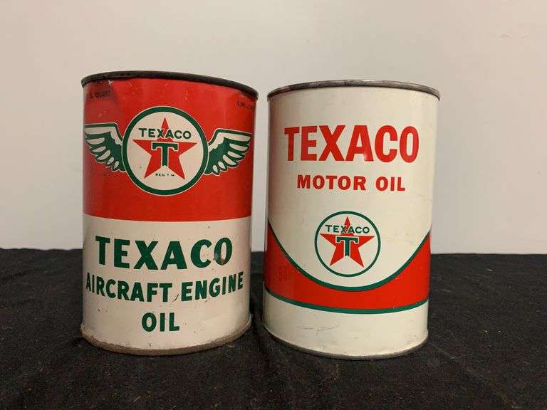 (2) Texaco Oil Cans image