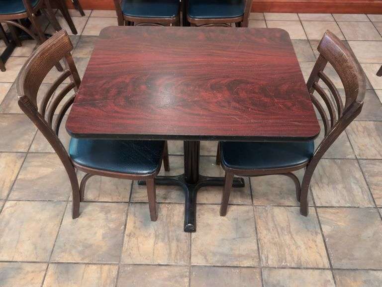 (1) Restaurant Tables 30" x 24" with (2) Chairs image