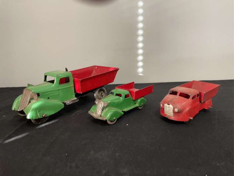 (3) Stamped Steel Dump Trucks image