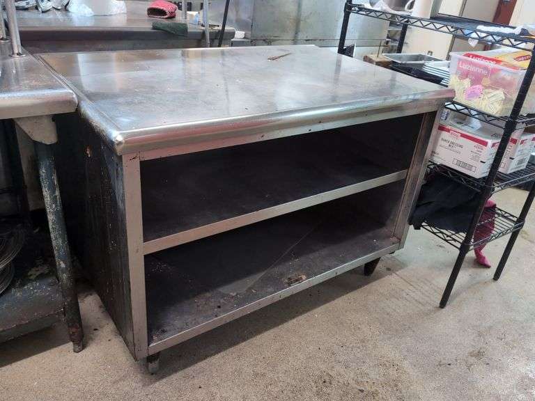 Stainless Work Station - 32" D x 49" W x 35" T image