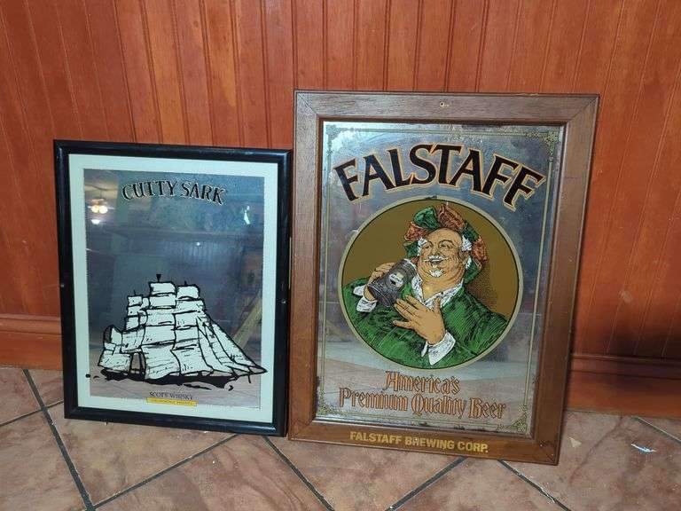 (2) Beer Mirrors image