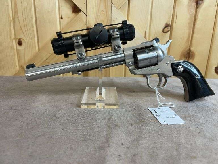 Ruger New Model Single-Six Hunter .17 HMR SA Revolver With Millett Scope image