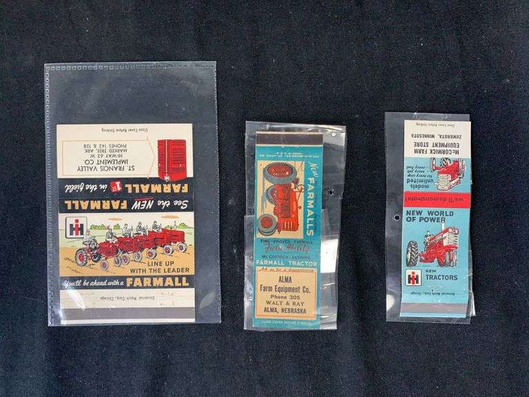 (3) IH Farmall Matchbook Covers image