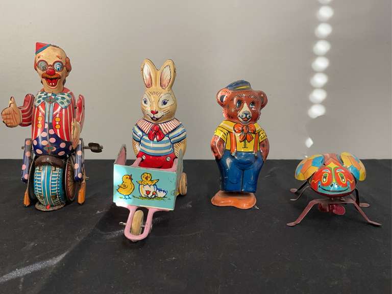 (4) Tin Litho Toys image