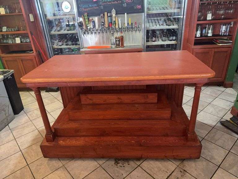 Back Bar on Casters 71” W x 34” D 42” T image