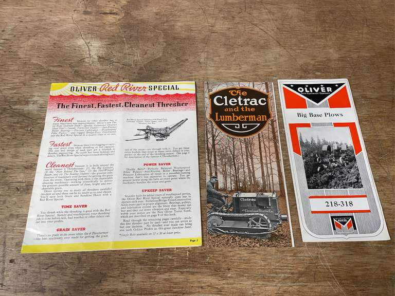 (3) Oliver, Cletrac Sales Literature image