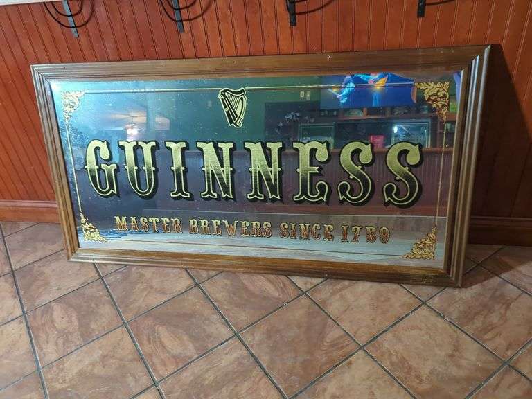 66" W x 36" T..... Guinness Mirror image