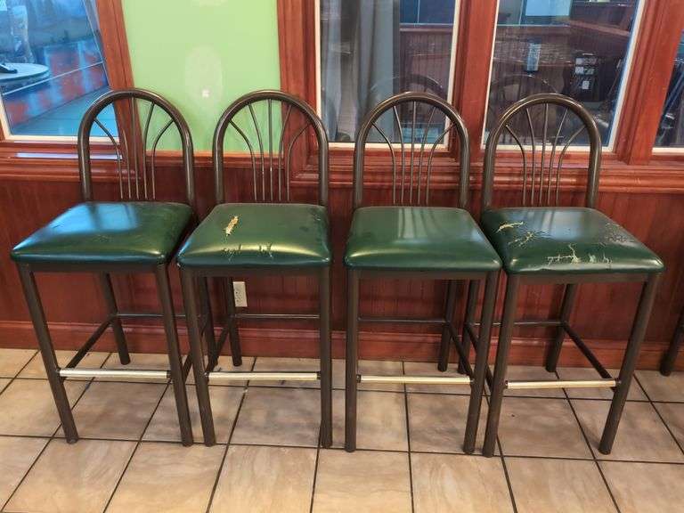 (4) High Chairs - Cushioned - 42" Tall image