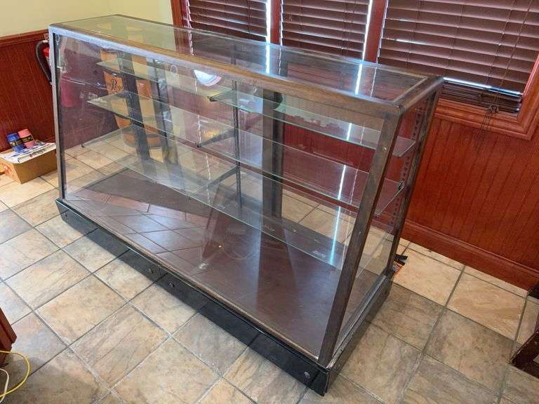 Ehrlich Glass Display Case with Granite Base - 70” W x 26” D x 43” T image