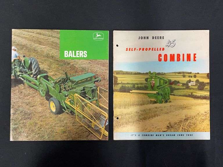 (2) John Deere Combine + Baler Sales Literature image