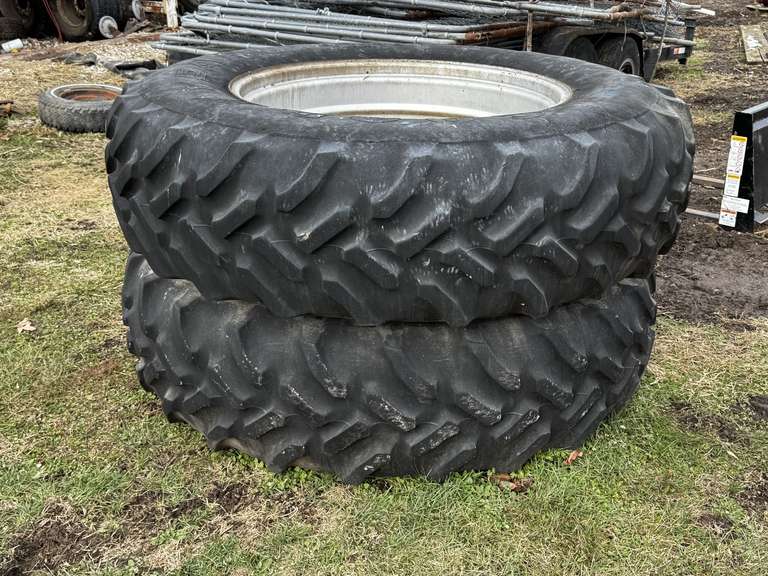 (2) - Goodyear 18.4 - 38 Tires w/ Rims image