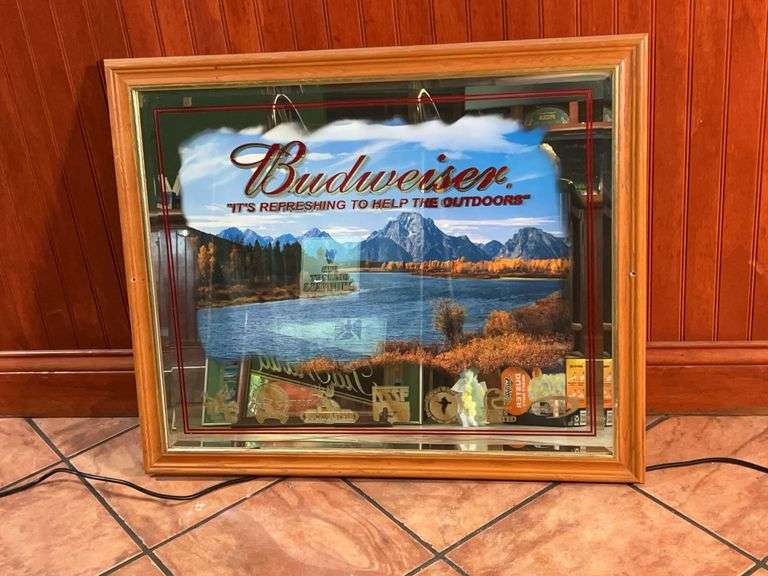 Budweiser “It’s Refreshing To Help The Outdoors” Sign image