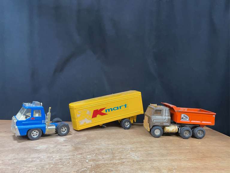 (2) Kmart Semi + Dump Truck Ertl image