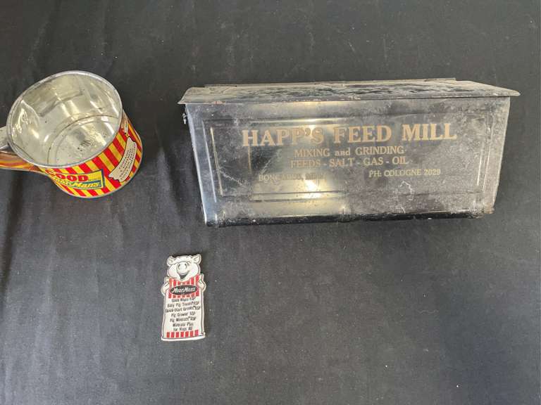 (3) MoorMans Cup, Magnet, + Happ's Feed Mill Mailbox image