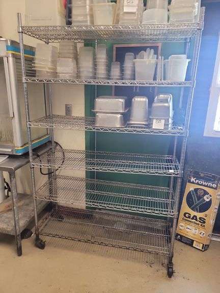 4' L x 6' T... Rolling Rack *(contents NOT Included)* image