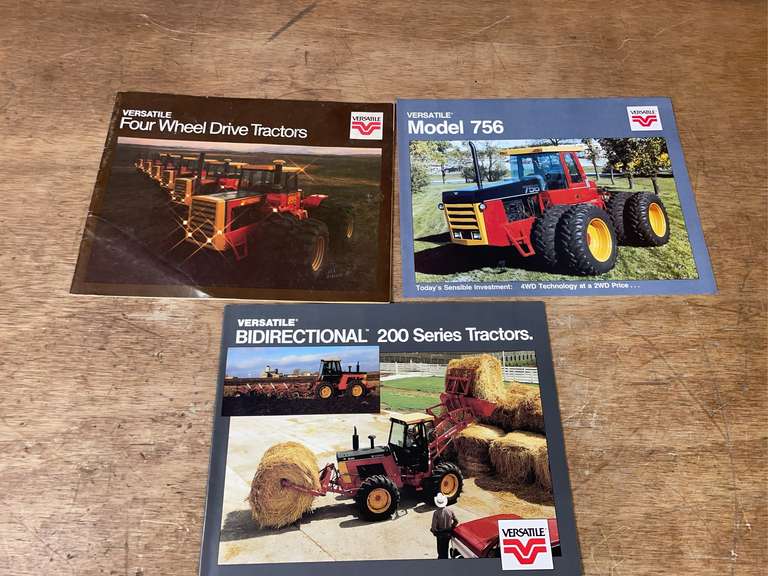 (3) Versatile Tractor Sales Literature image