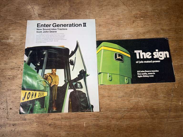 (2) John Deere Tractor Sales Literature image