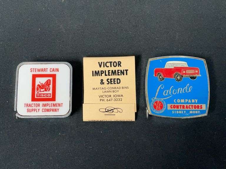 (3) Tape Measures + Matchbook image