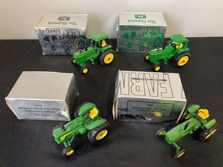 (4) 1/43 John Deere Tractors NTFS NIB Ertl image