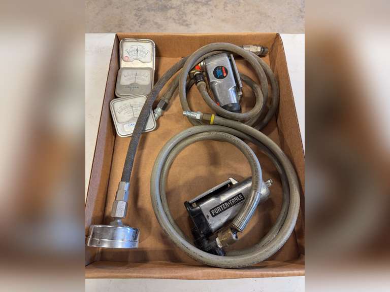 (2) 3/8 Drive Butterfly Impacts, ￼Induction Electric Gauges, & Compression Gauge image