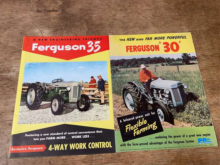 (2) Ferguson 30 + 35 Tractor Sales Literature image