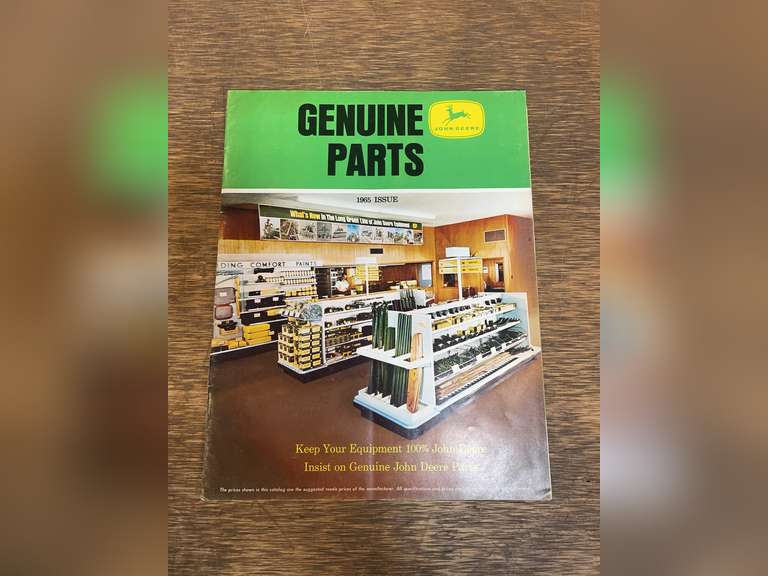 1965 John Deere Genuine Pats Catalog image