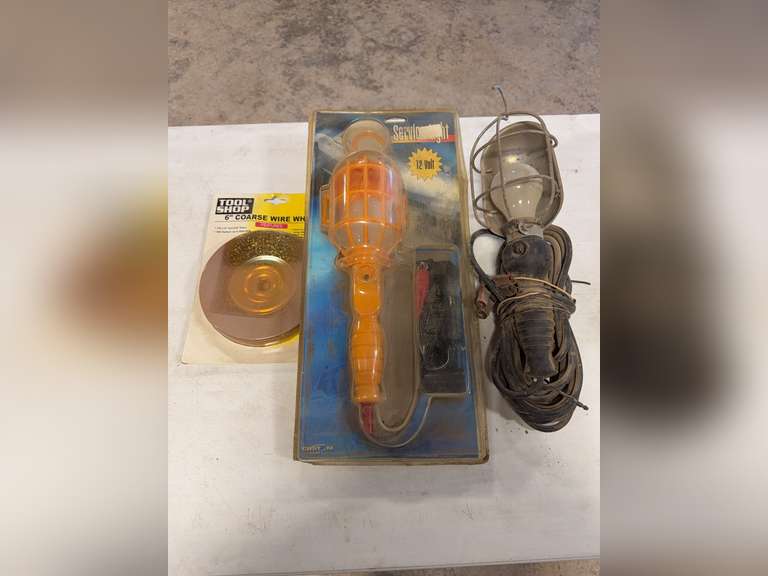 12v Work Light, 120v Work Light & 6” Wire Wheel image