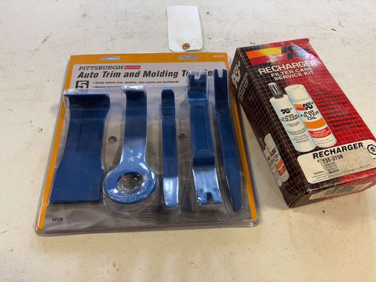 Pittsburgh Auto trim tool set. K&N recharge kit. image