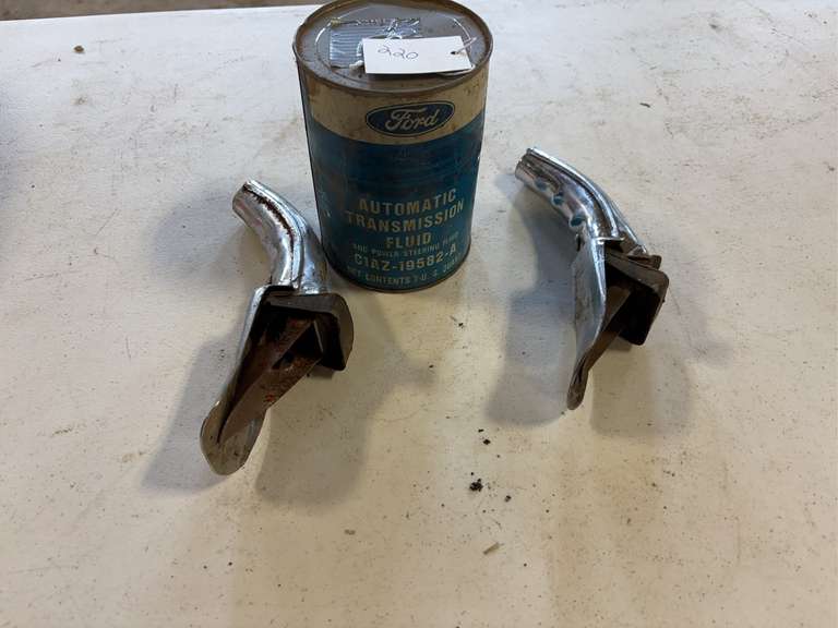 Antique Metal Ford Oil Can and Spouts image