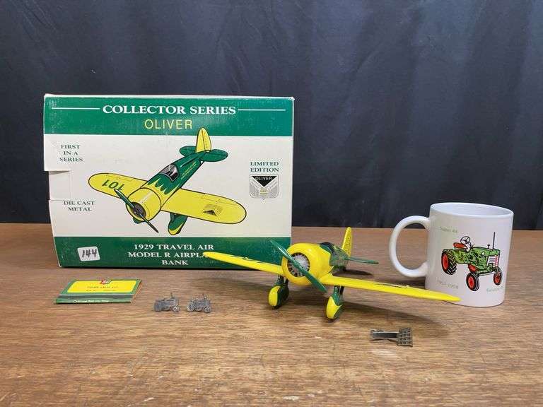 (5) Oliver Plane, Mug, Cuff Links, Tie Clip, Matchbook image