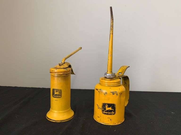 (2) John Deere Industrial Oil Cans image