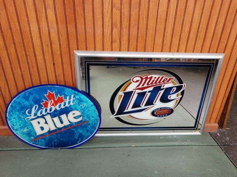 Miller Light and Labatt Blue Signs image