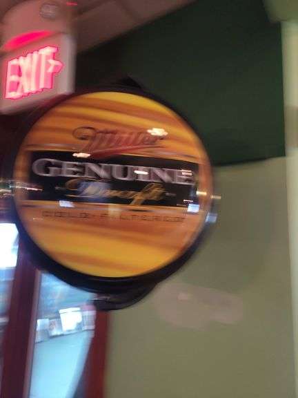 21" x 19" MGD  Rotating Sign. *(Working condition Unknown)* image