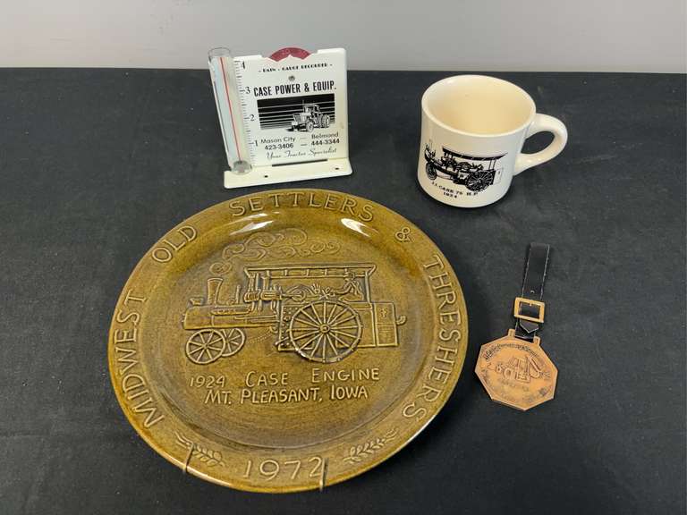 (4) Case Plate, Mug, Watch Fob, Rain Gauge image