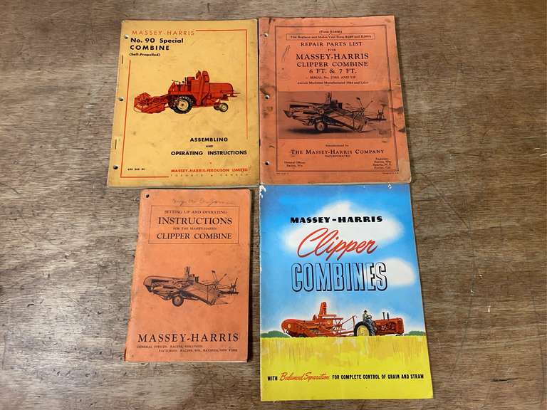 (4) Massey-Harris Combine Literature image