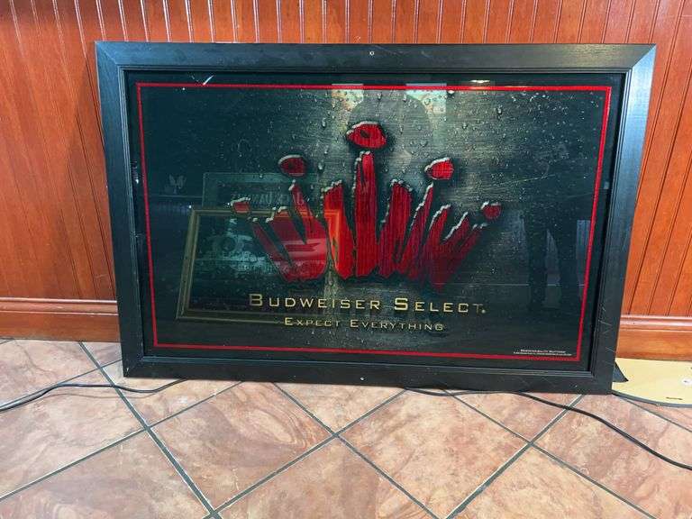 Budweiser Select Black Framed Picture image