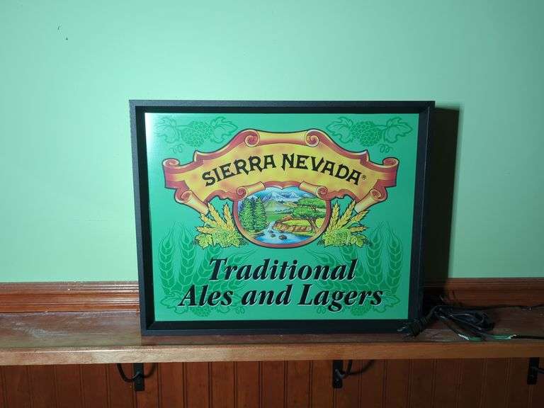 19" W x 15" T.....Sierra Nevada Light Up Sign image
