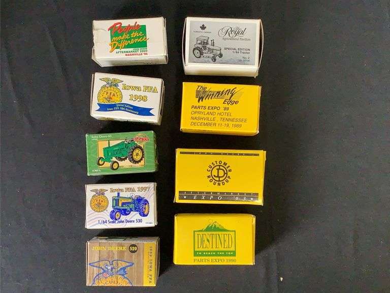 (9) 1/64 John Deere Tractors NIB Ertl image