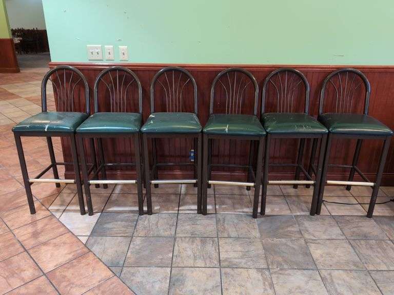 (6) High Chairs - Cushioned - 42" Tall image