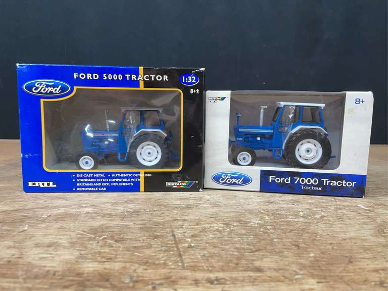 (2) 1/32 Ford 5000 + 7000 NIB Ertl image