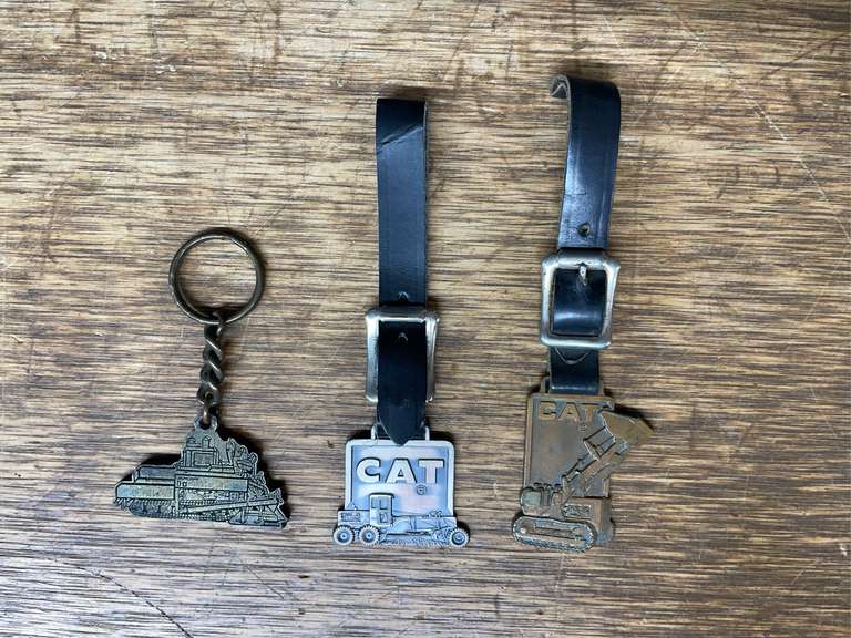 (3) Caterpillar Watch Fobs + Blaw Know Keychain image